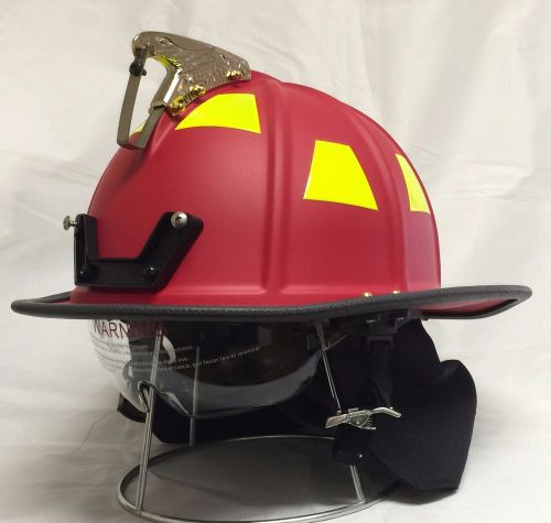 Honeywell ev1 fire helmet red for sale