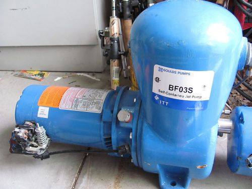 BF03S GOULDS SHALLOW WATER WELL JET PUMP 1/2HP WATER PUMP