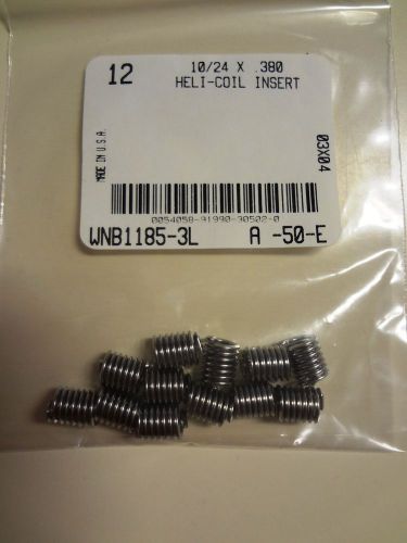 Original Helicoil 10/24 x .380 Thread Repair Inserts - NEW - Pack of 12