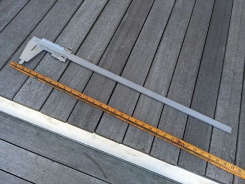 MITUTOYO 24&#034; VERNIER CALIPER, Stainless, Excellent Condition, NO RESERVE!