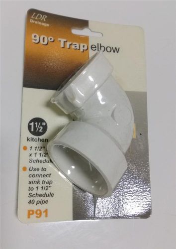Ldr 90 degree 1 1/2&#034; x 1 1/2&#034; trap elbow p91 for sale
