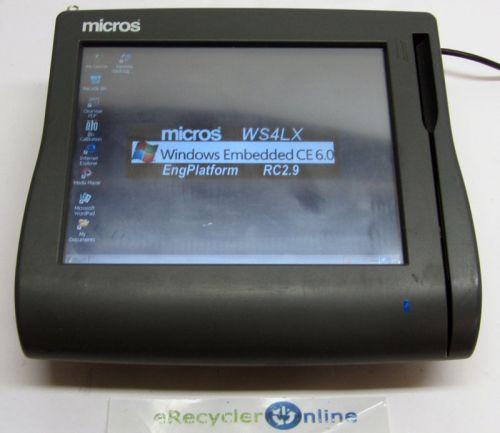 Micros Workstation 4 LX System POS 12.1&#034; Touchscreen Terminal 400714-001