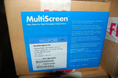 Millipore multiscreen-hv filter filtration 96 well plates manifold membrane dura for sale