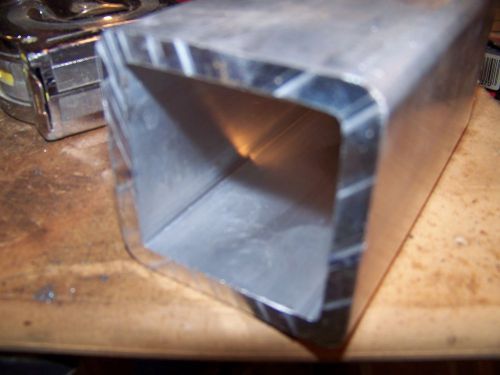 2 1/2&#034; aluminum square tube rc .250&#034; wall x 12&#034; (radius corners) for sale