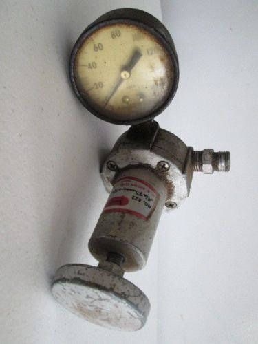 Vintage  &#034;Ashcroft PSIG 0-160 Pressure Gauge &amp; Air Pressure Regulator&#034;  Nice