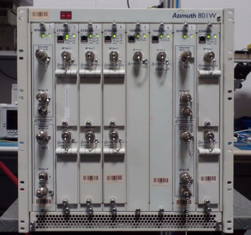 AZIMUTH 801W WLAN TEST PLATFORM EIGHT-SLOT MAINFRAME TMM-101 RFM-102 STM-412