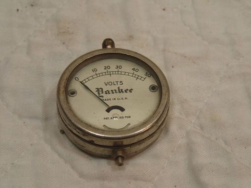 Vintage Yankee Volt Amp Meter Ford Model A T Maxwell Steam Punk PAT Applied For
