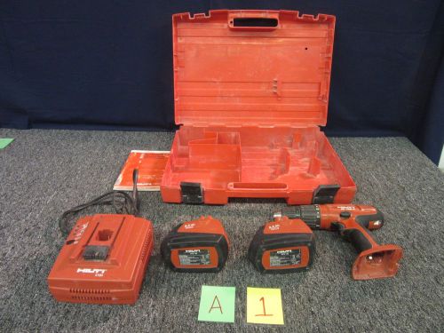 HILTI SF 180-A HAMMER DRILL 18V CHARGER NICD 1/2&#034; BATTIERS PART ONLY AS IS USED