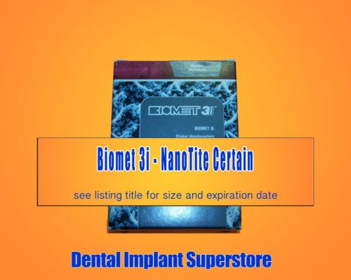 Biomet 3i Dental NanoTite Certain - 4 x 15mm - Exp. 2016 - 04