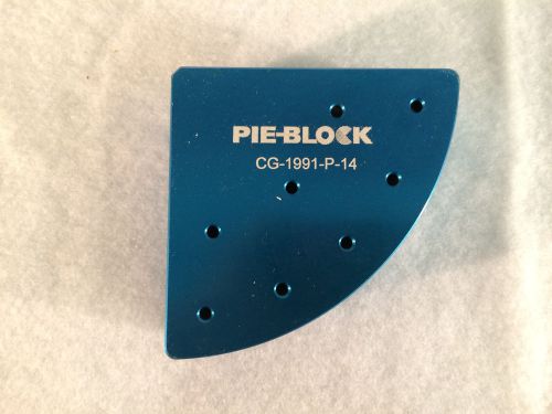8-Place Pie Wedge for 2 Dram Vial 17mmx60mm, Anozdized Blue, 25mm Hole Depth