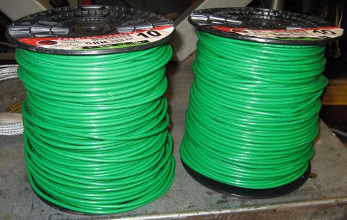 THHN/THWN 500 Ft. #10 AWG Gsolid Copper Wire -2 roles of Green