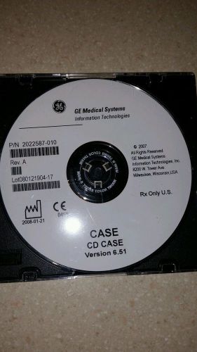 GE medical systems case cd case version 6.5