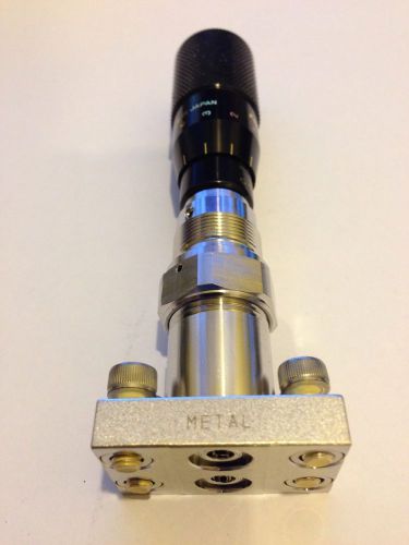 Fujikin diaphragm adjustable valve with micrometer for sale