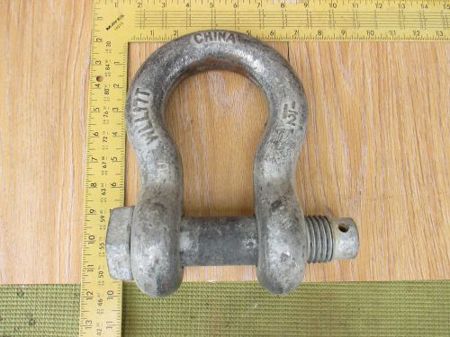 Large wll 17 ton pin shackle 1 1/2 for sale
