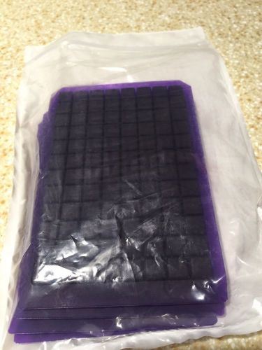 ANALYTICAL SALES AND SERVICE PURPLE ULTRA THIN PRE-SLIT 96 SQUARE CAP MAT 965085