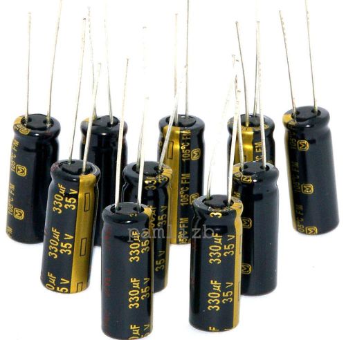 330uf 35v  panasonic  fm  hi-fi  dac  audio amplifier  computer  capacitor  x10 for sale