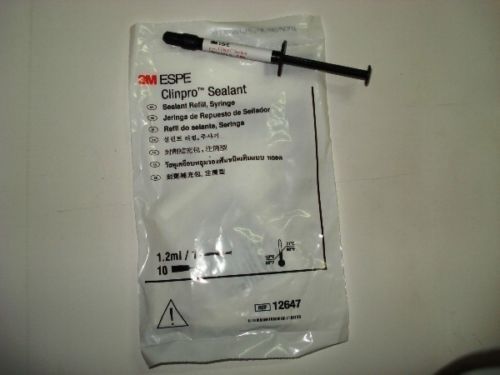 New set of 5 - 3m espe clinpro sealant syringe refill 1.2ml with 10 tips each for sale