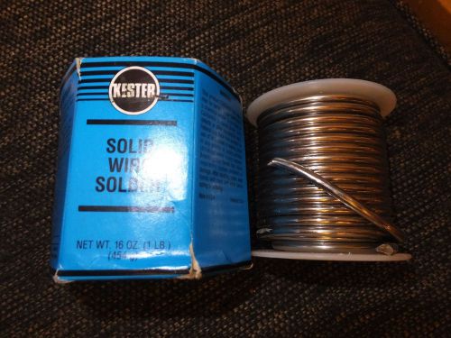Kester solder solid wire 14-5050-0125 50/50 alloy - 0.125 diameter sn50/pb50 new for sale