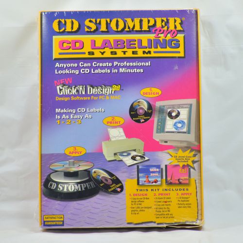CD Stomper Pro - CD Labeling System - New in Sealed Box