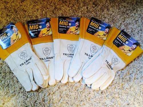 5 Pairs Of Tillman 1350L Welding Gloves