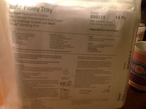 Bard Foley tray 14 french lubricating catheter