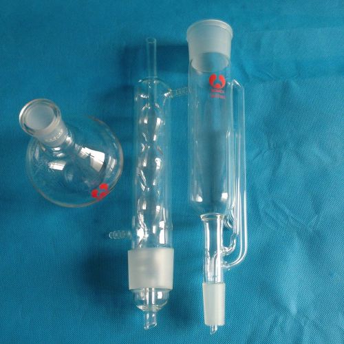500ml, 24/40, Glass Soxhlet Extractor, Allhin Condenser, with Flat Bottom Flask