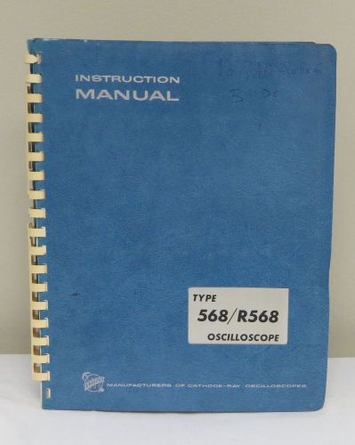 Tektronix Type 568/R568 Oscilloscope Instruction Manual