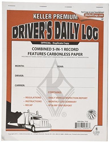 J. J. Keller J.J. Keller 8536 5-in-1 Driver&#039;s Daily Log Book