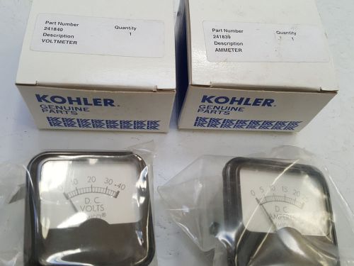 Kohler Generator parts  # 241839 Ammeter &amp; # 241840 Voltmeter NIB