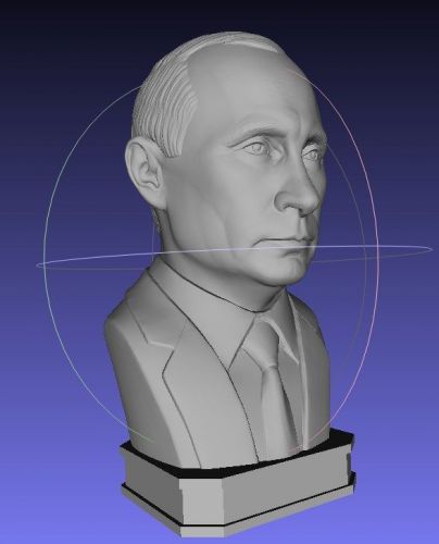 BUST SIMILAR TO PUTIN VV 2  3D STL FILES FOR RELIEF MODEL FOR CNC MACHINE