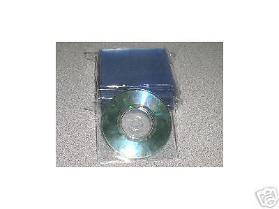 1000 NEW 3&#034; MINI CD CD-R VINYL PVC SLEEVE, CLEAR