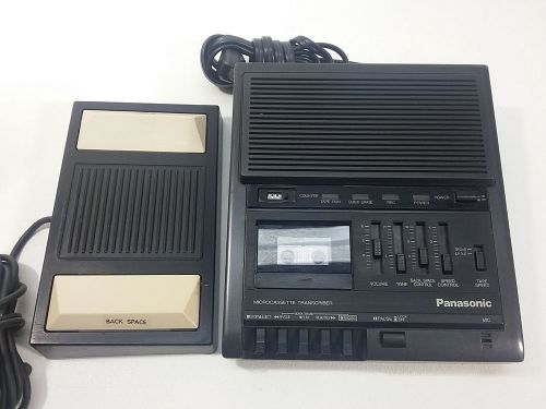 PANASONIC RR-930 Microcassette Desktop Transcriber Dictation Machine Foot Pedal