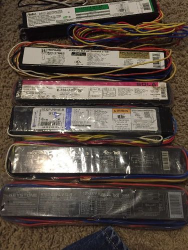 Lot of 6 Keystone And Other Instant Start Electronic Ballasts