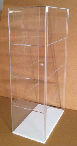 Acrylic countertop display case 12 x 7 x 22.5 (different shelf spacing avail) for sale