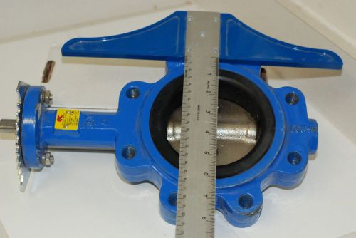 C and C  industries c200 lug pattern6 inch butterfly valve with handle free ship
