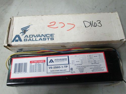 Advance Ballast #RS2S60TP 120V 60 Hz (2) F48T12-HO (NIB)