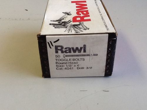 Rawl 1/8&#034; X 4&#034; Round Head Toggle Bolts, Box Of 50 (SKU#830/A128)