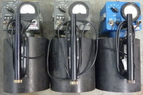 NRC NP-2A Portable Neutron Survey Meter Lot of 3 AS-IS NRC(Nuclear Research Corp