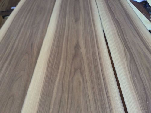 Wood  Walnut Veneer 110x10,13,14 ,total 3  pcs RAW VENEER1/46 N1078.
