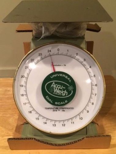 New: 25lb x 0.1lb accu-weigh yamato mechanical dial scale m-25d msrp $299.99!!! for sale