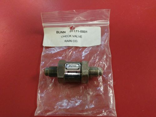 Bunn part# 01171- 0001 check valve 1/4&#034; #1118 for sale
