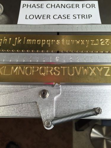 New indexable alphabet upper and lower case strips for new hermes or scott for sale