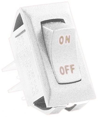 JR Products (12581-5) White/Gold 12V On/Off Switch, (Pack of 5)