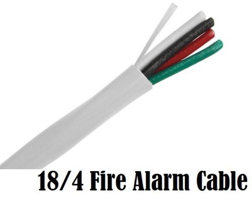 500 Paige Fire Alarm Cable 18 AWG 4 Wire 18/4C Audio Power Intercom Security SOL