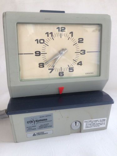 Amano Cincinati Time Clock Vintage Model 3607
