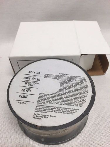 2lb .030 e71t-gs flux cored gasless steel mig weld wire comeaux for sale
