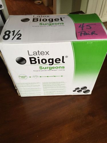 Biogel Surgeons Latex Surgical Gloves Size 8.5 - 45 Pair