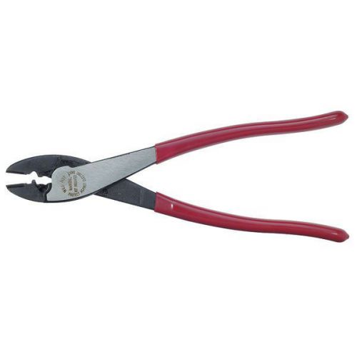 KLEIN TOOL Crimping Tool Length: 9-3/4&#039;&#039;,248mm Accommodates wire from #10 to 22