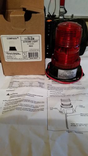 Edwards signaling 117r-em compaxx series low profile red strobe for sale