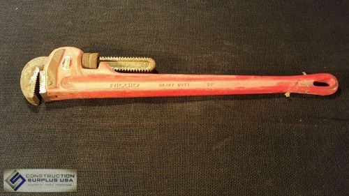 Ridgid 24&#034; cast iron heavy duty pipe wrench       77887 for sale